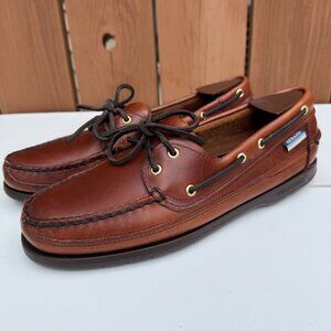 Sebago Docksides Men's Brown Leather Boat Shoes Size 8 M